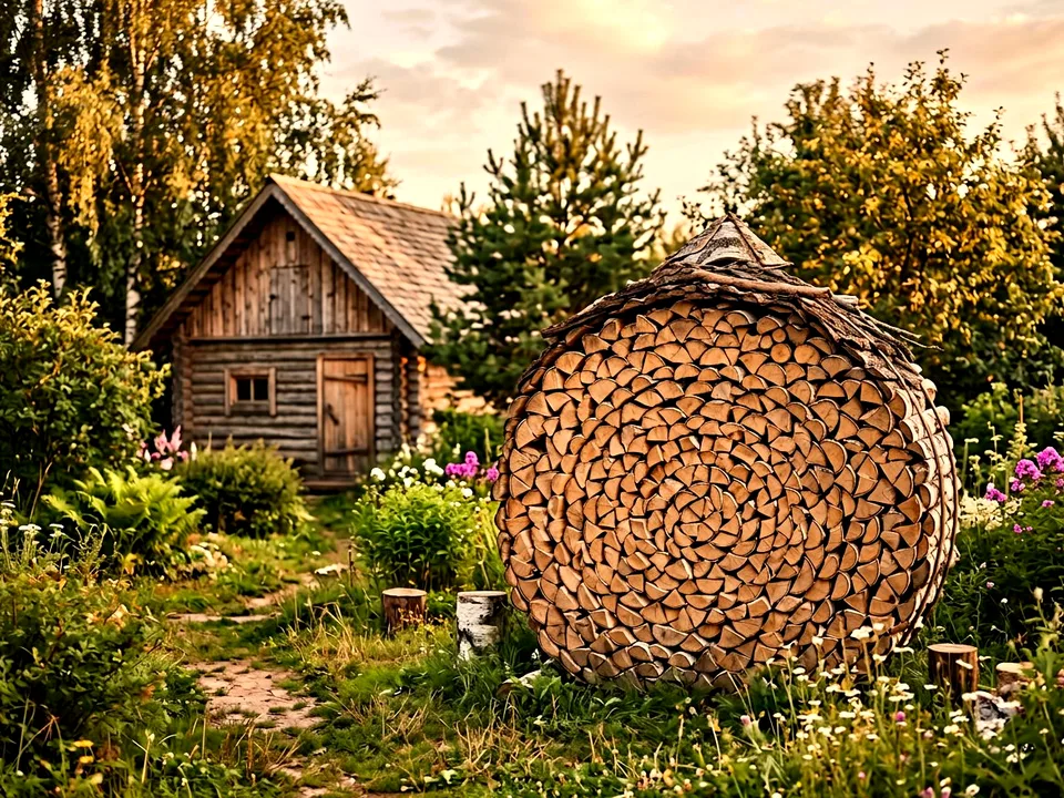 Дуб + укладка в дровник, Котельники, проезд Дачная, 38